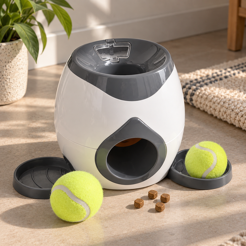 Interactive Pet Feeder and Fetcher Toy